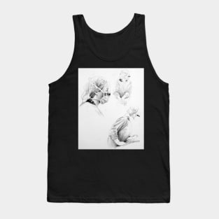 Nurse Louise - Drawing, by Adelaide Artist Avril Thomas - South Australian Artist Tank Top